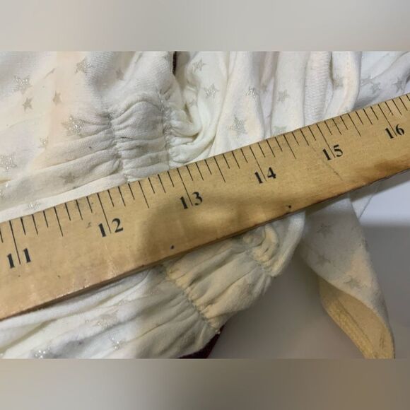 KOCH white and gray  with stars draped   Mini skirt XS - Picture 9 of 9